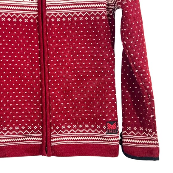 Dale of Norway Full Zip Cardigan Sweater Red XS Pre-Loved - Picture 3 of 5